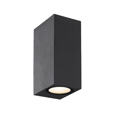 Eurofase Dale Contemporary LED Wall Sconce, 2-Light, 870 Lumens, Frost/Graphite Grey 28290-025